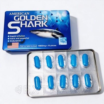 American Golden Shark ерлер қоздырғышы (10 қойынды) от sex shop Extaz