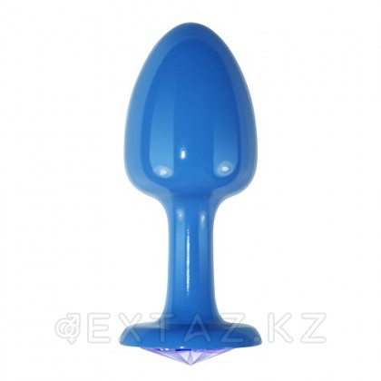 Күлгін кристалы бар көк анальды тығын от sex shop Extaz фото 3