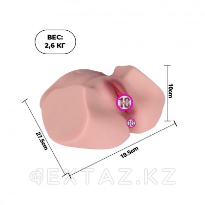 Шынайы Қос мастурбатор Thulma (қынап+анус) от sex shop Extaz фото 2