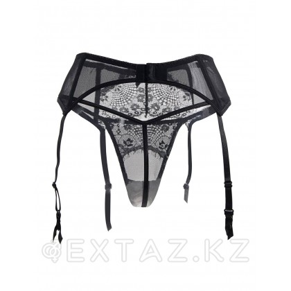 Гартер + жіптері бар қара белбеу (XS-S өлшемі) от sex shop Extaz фото 4