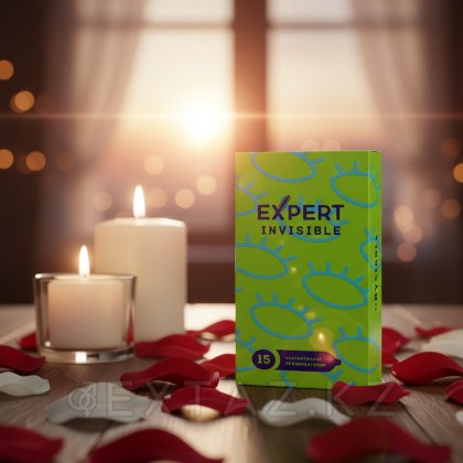Expert INVISIBLE презервативтері № 12+3 (әсіресе жұқа), 12 + 3 дана. от sex shop Extaz фото 2
