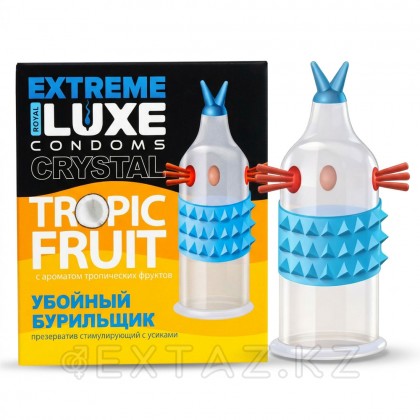 Luxe EXTREME презервативі сою бұрғылаушысы (тропикалық жемістер) 1 дана. от sex shop Extaz