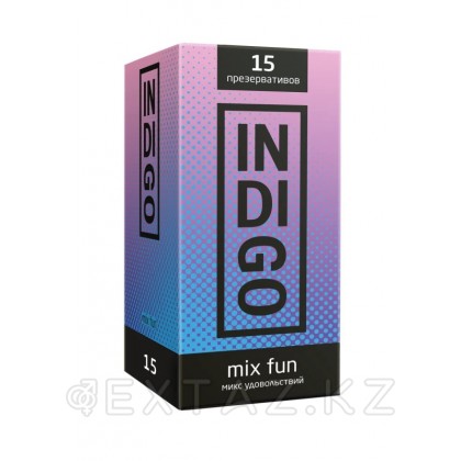 INDIGO MixFun презервативтері № 15 қабырға (15 дана) от sex shop Extaz