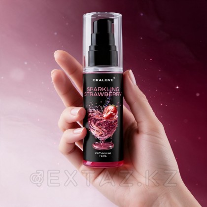 Интимдік Гель Oralove құлпынай шампан 60 г от sex shop Extaz фото 4