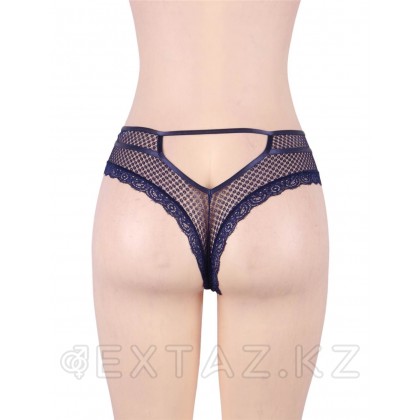 Танга ханымдарының трусикасы көк (XL-2XL өлшемі) от sex shop Extaz фото 9
