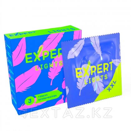 EXPERT Light XXL презервативтері, ультра жұқа, үлкейтілген, 3 дана от sex shop Extaz фото 2