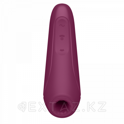 Satisfyer curvy 1 + вакуумдық клиторлық стимулятор (қою қызыл) от sex shop Extaz фото 6