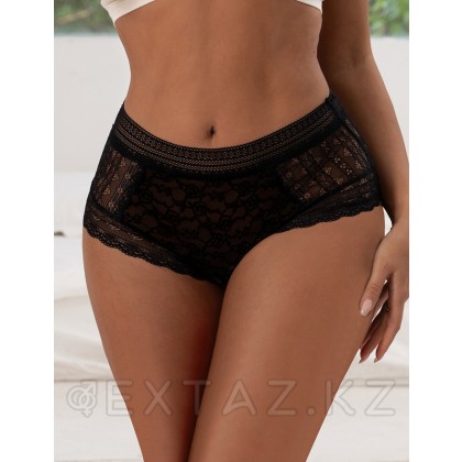 Трусики бразилиана Floral Lace черные (размер 3XL) от sex shop Extaz фото 8