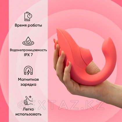 Womanizer Blend байланыссыз клиторлық стимулятор, қызғылт от sex shop Extaz фото 15