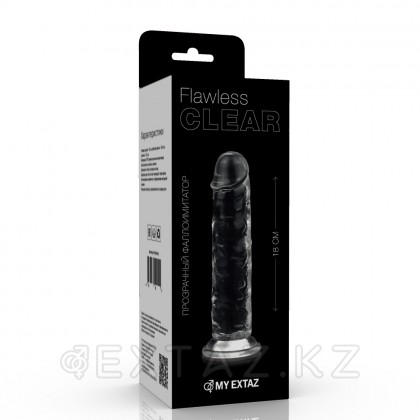Прозрачный фаллоимитатор (18) от sex shop Extaz