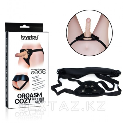 Ремень для страпона с разноразмерным креплением (Чёрный) от sex shop Extaz фото 3
