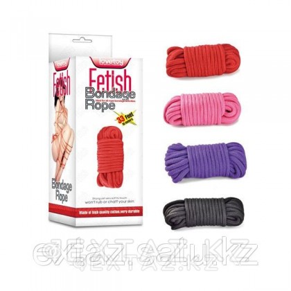 Бондажға арналған арқан қара - 10 м. от sex shop Extaz фото 2