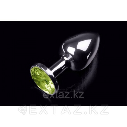 Маленькая анальная пробка с кристаллом, серебристая от sex shop Extaz