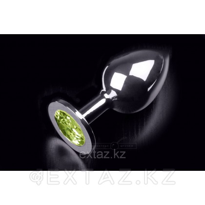 Большая серебряная пробка с кристаллом от sex shop Extaz