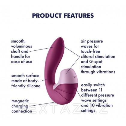 Satisfyer Supernova қызғылт клиторлық ынталандыру діріл массажы от sex shop Extaz фото 2