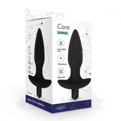 Анальная тығын дірілмен Hati core, қара от sex shop Extaz фото 2