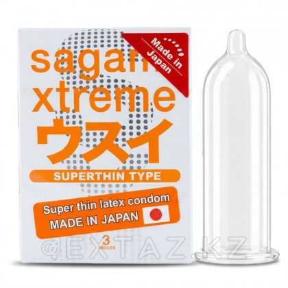 Sagami Xtreme презервативтері 0.04 ММ. ультра жұқа 3 дана. от sex shop Extaz