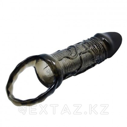 Насадка-удлинитель Breyden черная (15,5×3,2 см) - extaz.kz фото 4 Breyden ұзартқыш саптамасы қара (15,5×3,2 см) от sex shop Extaz фото 4