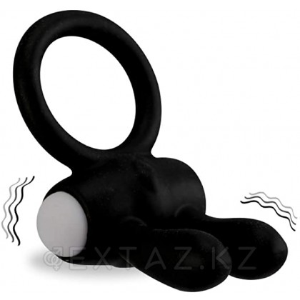 Power Rabbit clit cockring эрекциялық діріл сақинасы (қара) от sex shop Extaz фото 2