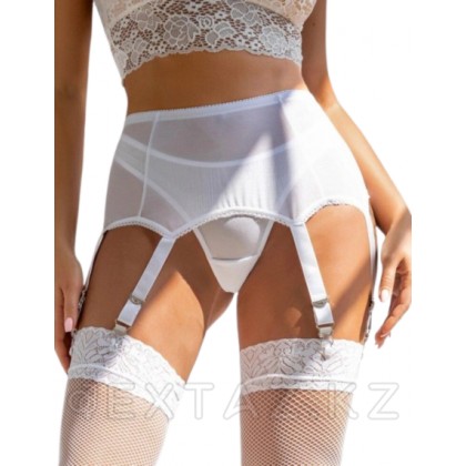 Қыстырғыштары бар шұлықтарға арналған ақ белбеу (XS-S) от sex shop Extaz