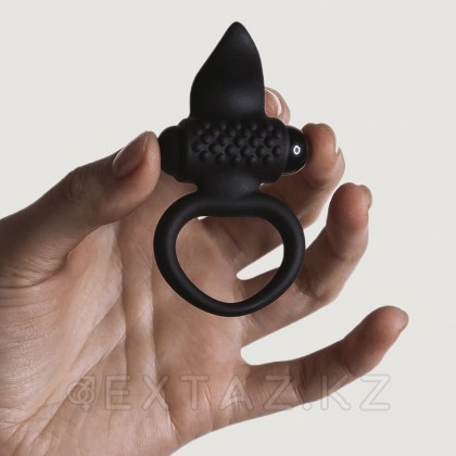 Adrien lastic ұсынған қара Lingus эрекциялық діріл сақинасы от sex shop Extaz фото 2