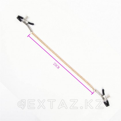 Зажимы на цепочке для сосков на цепочке OhYeah (золотистый) от sex shop Extaz фото 4