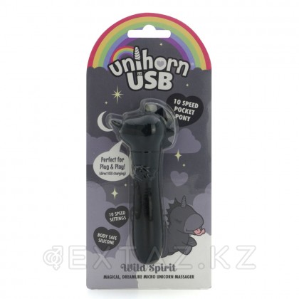 Unihorn wild Spirit вибропуласы, увула стимуляциясы бар, қара от sex shop Extaz фото 3