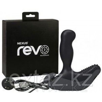 *NEXUS REVO 2 серый Вибромассажер простаты с вращающейся головкой (RE2002) от sex shop Extaz