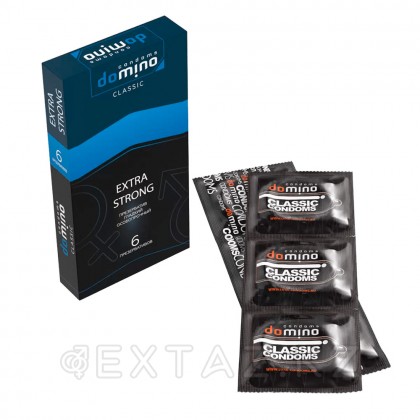 Domino Classic Extra Strong презервативтері, ерекше берік, 6 дана от sex shop Extaz фото 4