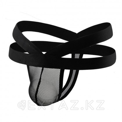 Сетчатые мужские стринги Strappy (S) черные - extaz.kz фото 6 Strappy (s) торлы ерлер қара от sex shop Extaz фото 6