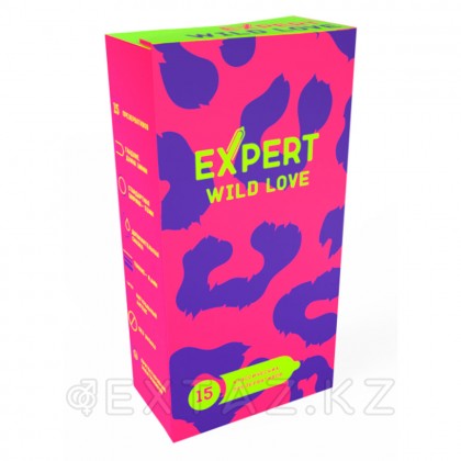 EXPERT Wild Love презервативтері, қырлы, нүктелі, қырлы-нүктелі, 15 дана от sex shop Extaz фото 2
