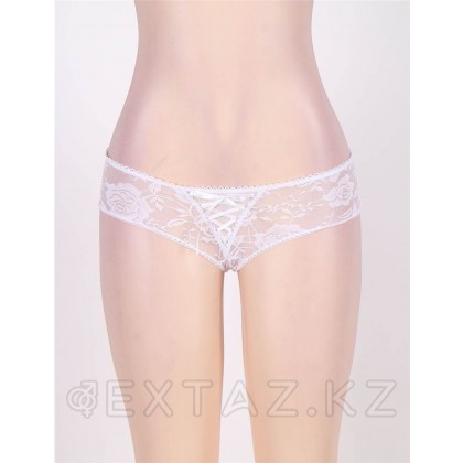 Ақ түсті шілтерлі трусиктер (XS-S өлшемі) от sex shop Extaz фото 3