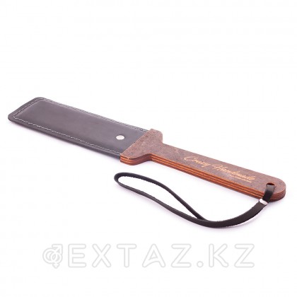 Шынайы былғарыдан және ағаштан жасалған қатты қалақша от sex shop Extaz