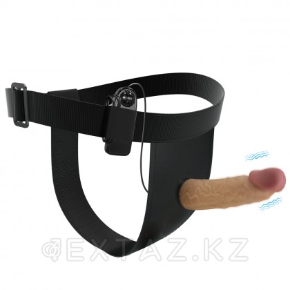 Страпон Draven с вибрацией (17,5*3,7 см) от sex shop Extaz фото 2