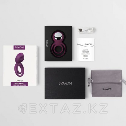 SVAKOM ұсынған Tammy күлгін Қос эрекциялық діріл сақинасы от sex shop Extaz фото 7
