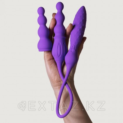 Қашықтан басқару пульті бар Adrien Lastic 2x Қос вибраторы от sex shop Extaz фото 7