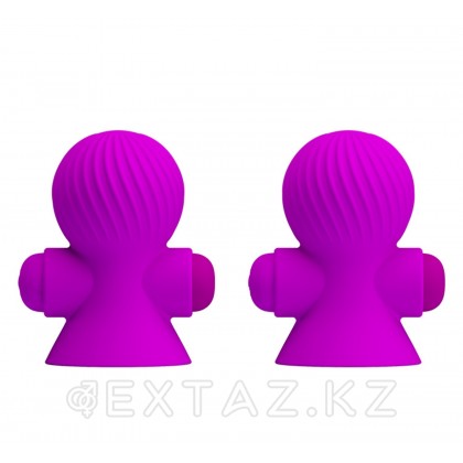 Дірілмен емізік стимуляторы (2 дана) күлгін от sex shop Extaz