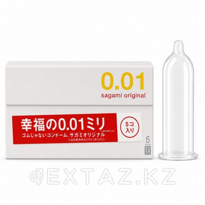 Полиуретанды презервативтер Sagami Original 0.01, 5 дана. от sex shop Extaz