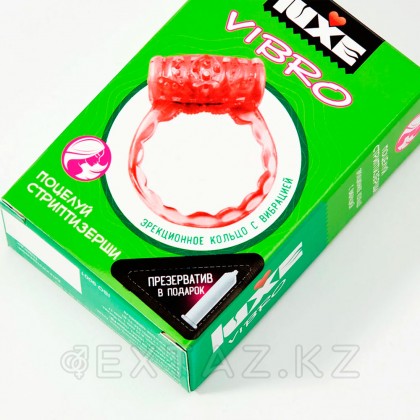 Вибро сақина LUXE VIBRO поцелуй стриптизерши (+ презерватив) от sex shop Extaz фото 4