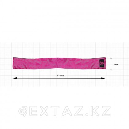 Атласты таспа қызғылт және қара Adrien lastic от sex shop Extaz фото 3