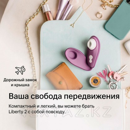 Байланыссыз клиторлық стимулятор Womanizer Liberty 2 күлгін от sex shop Extaz фото 14