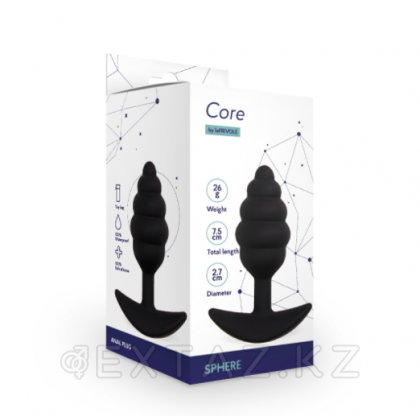Анальды тығын сфера, түсі қара (негізгі) (M) от sex shop Extaz фото 2