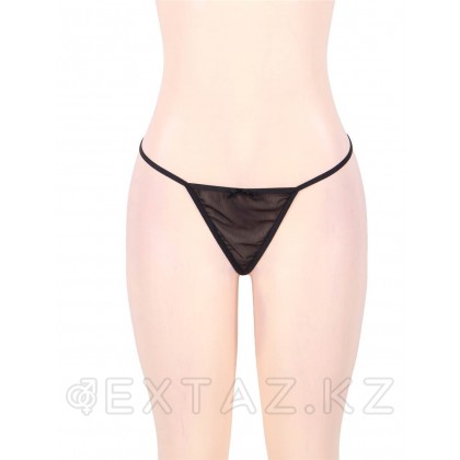 Жинақ: қара мөлдір көйлек және жіптер (M-L өлшемі) от sex shop Extaz фото 8