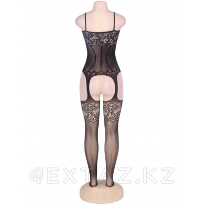 Эротический комбинезон с чулками Foxy Black (XS-M) от sex shop Extaz фото 2