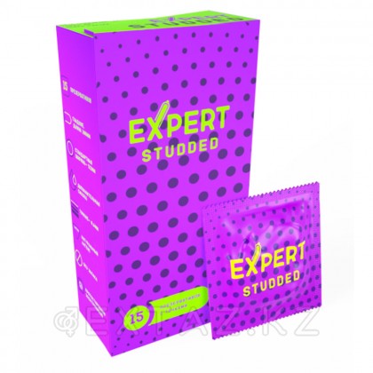 Expert Studded презервативтері, тығыз, нүктелі, 15 дана от sex shop Extaz фото 2