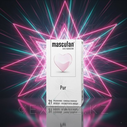 Masculan pur презервативі (тазартылған мөлдір) 21 дана. от sex shop Extaz фото 3