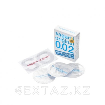 Презервативтер SAGAMI 0iginal 002 extra LUB полиуретанды 3 дана. от sex shop Extaz фото 2
