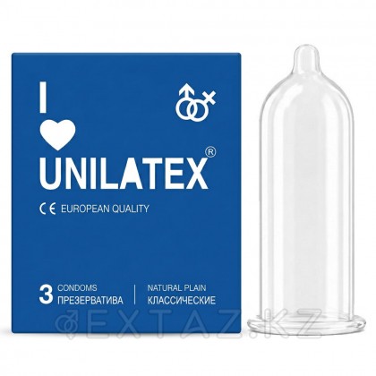 Unilatex natural Plain презервативтері / классикалық, 3 дана от sex shop Extaz