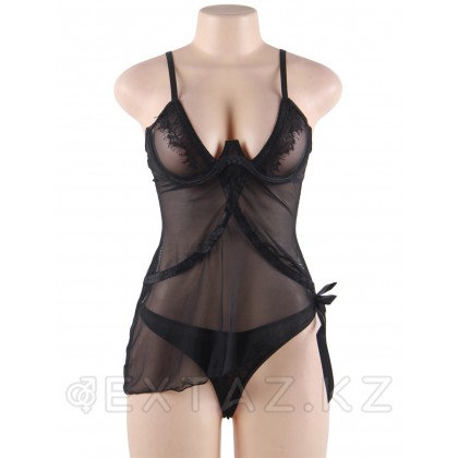 Бэби долл Elegant Black (3XL) от sex shop Extaz фото 4