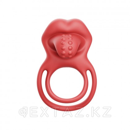 Lick it клиторлық стимуляторы бар қос эрекциялық діріл сақинасы от sex shop Extaz
